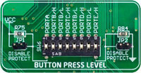 EASY-STM32 Выбор уровня подтяжки для кнопок