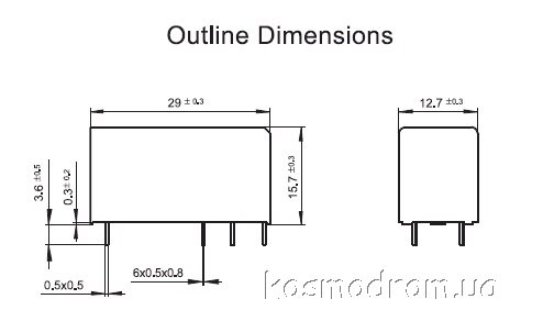 Купить HF115F-T012-1HS3A на складе КОСМОДРОМ, Харьков, Украина