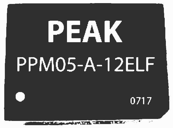 Peak  PPM